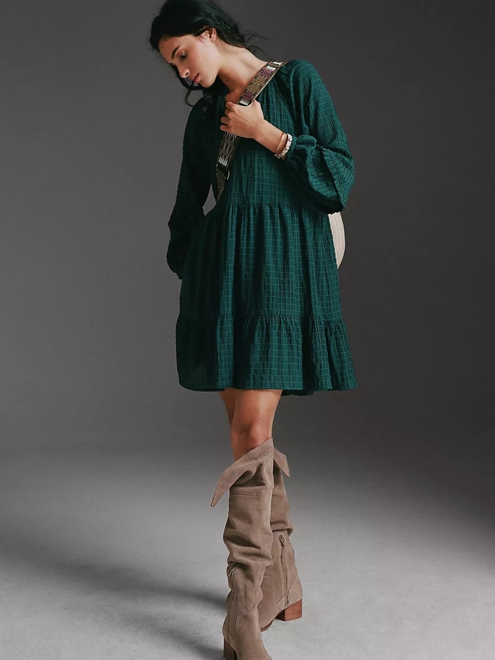 Anthropologie Mare Mare Anne Tiered Tunic Dress